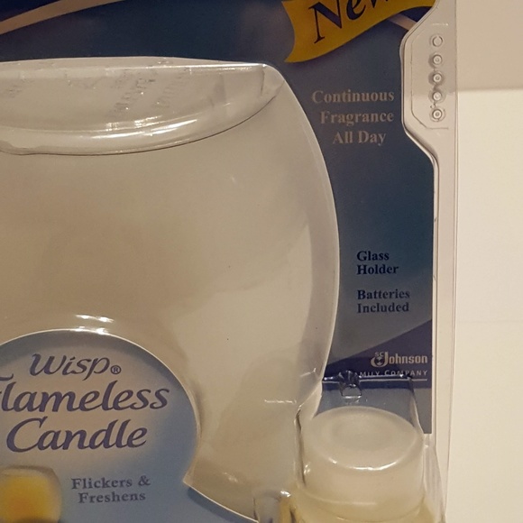 Glade Accents Glade Wisp Flameless Candle Clean Linen Sc Johnson